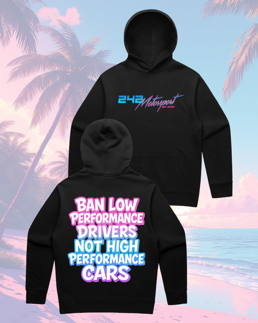 242Motorsport Ban Low Perfomance Hooded Jumper