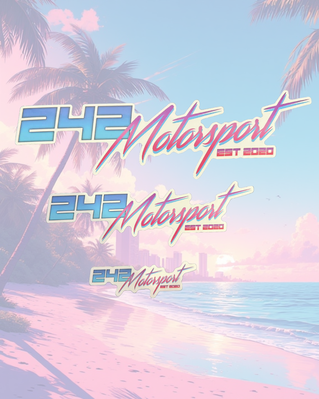 242motorsport logo stickers